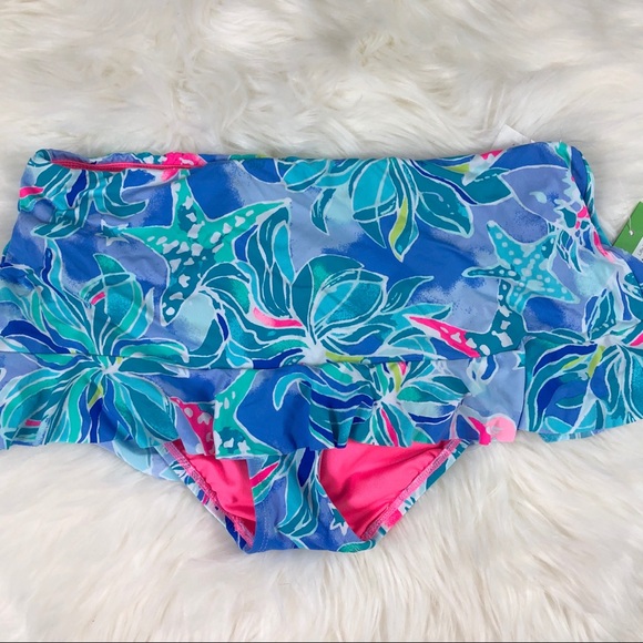lilly pulitzer cruise skirted bikini bottom